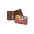 2-Pocket Leather Business Card/ Credit Card Wallet (4 Color/ 2 Sides)